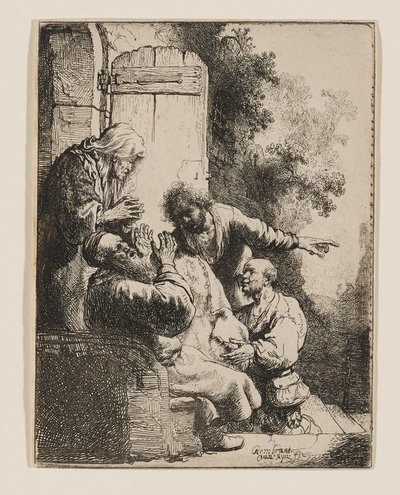 József kabátját elvitték Jákóbhoz alkotó: Rembrandt van Rijn