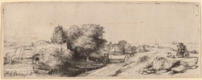 Táj egy tejesemberrel alkotó: Rembrandt van Rijn