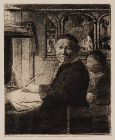 Lieven Willemsz van Coppenol, Írómester: A kisebb tányér alkotó: Rembrandt van Rijn