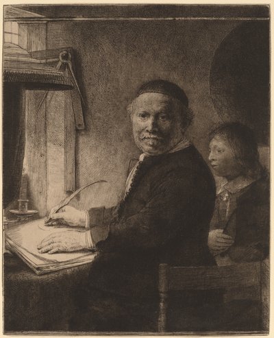 Lieven Willemsz van Coppenol: A kisebb tányér alkotó: Rembrandt van Rijn