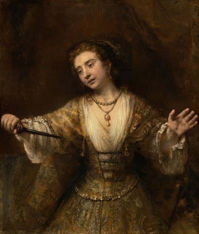 Lucretia alkotó: Rembrandt van Rijn