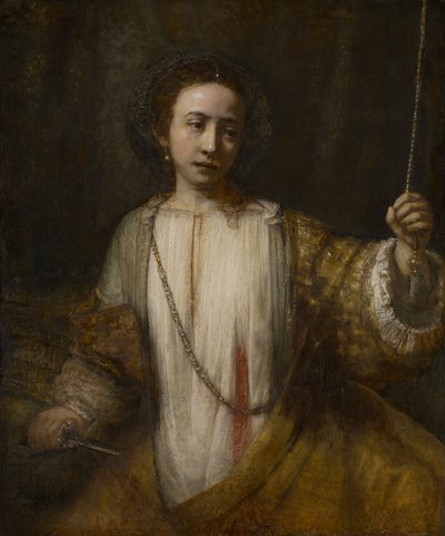 Lucretia alkotó: Rembrandt van Rijn