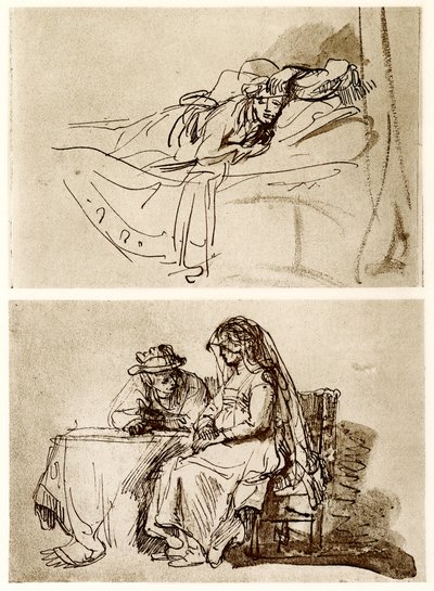 Hazug nő, A beszéd alkotó: Rembrandt van Rijn