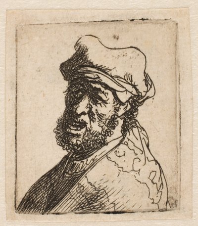 Kiáltó férfi, háromnegyed balra: mellszobor alkotó: Rembrandt van Rijn