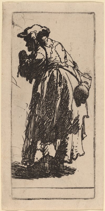 Öreg koldusasszony tökkel alkotó: Rembrandt van Rijn