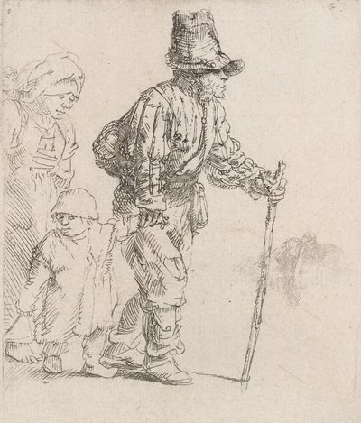 Parasztcsalád a csavargón, c. 1652. alkotó: Rembrandt van Rijn