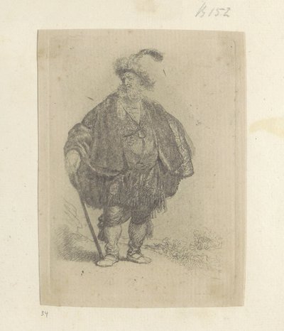 Perzische ember Nyolcvanöt eredeti nyomat gyűjteménye (sorozat címe) alkotó: Rembrandt van Rijn
