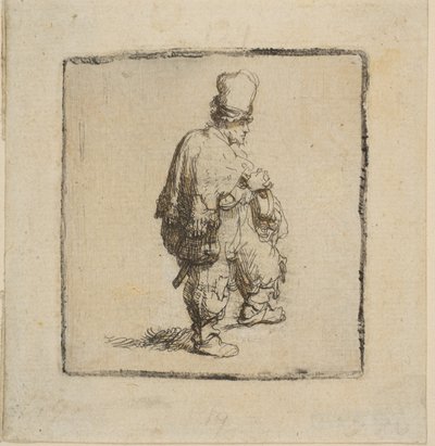 karba tett kézzel álló lengyel, 1630-40. alkotó: Rembrandt van Rijn