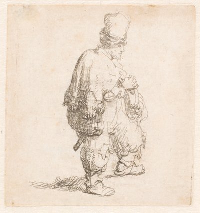 Lengyelország karba tett kézzel állva alkotó: Rembrandt van Rijn