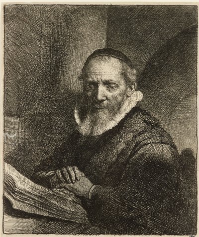 Jan Cornelis Sylvius prédikátor portréja, 1633. alkotó: Rembrandt van Rijn