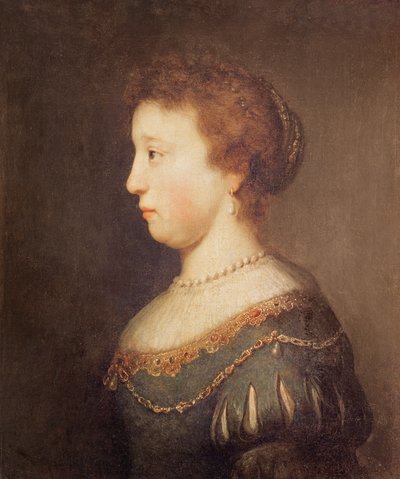 Női portré alkotó: Rembrandt van Rijn