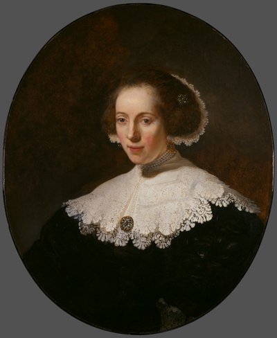 Női portré, 1632-35 körül alkotó: Rembrandt van Rijn