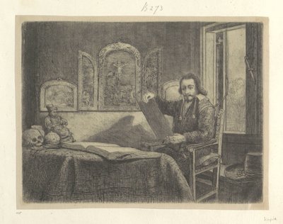 Ábraham Francen patikus portréja Nyolcvanöt eredeti nyomat gyűjteménye (sorozat címe) alkotó: Rembrandt van Rijn