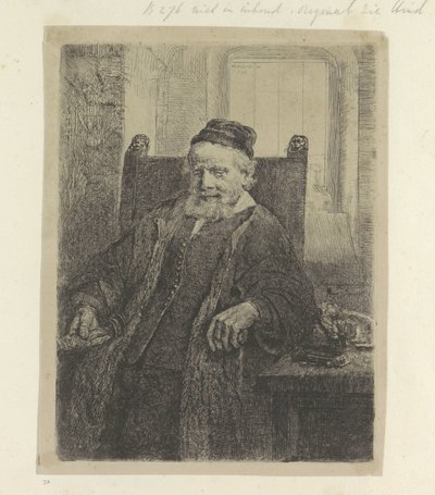 Jan Lutma goudsmid portréja Nyolcvanöt eredeti nyomat gyűjteménye (sorozat címe) alkotó: Rembrandt van Rijn