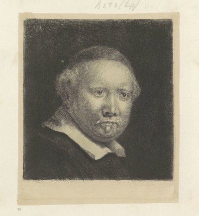 Lieven Willemsz író portréja. van Coppenol: nagy tányér Recueil de quatre-vingt-cinq estampes originales (sorozat címe) alkotó: Rembrandt van Rijn