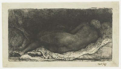 Fekvő női akt Fekvő női akt alkotó: Rembrandt van Rijn