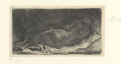 Fekvő női akt alkotó: Rembrandt van Rijn