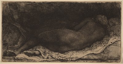 Fekvő női akt alkotó: Rembrandt van Rijn