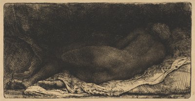 Fekvő női akt, 1658. alkotó: Rembrandt van Rijn