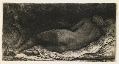 Fekvő nő alkotó: Rembrandt van Rijn