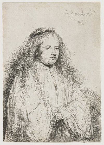 Saskia mint Alexandriai Szent Katalin Szent Katalin ("A kis zsidó menyasszony") alkotó: Rembrandt van Rijn