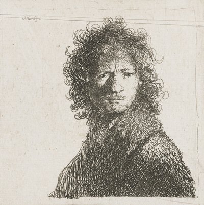 Önarckép, homlokráncolva, 1630 alkotó: Rembrandt van Rijn