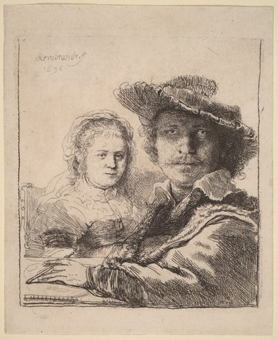 Önarckép Saskia-val alkotó: Rembrandt van Rijn