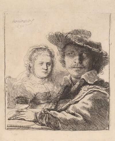 Önarckép Saskiával, 1636 alkotó: Rembrandt van Rijn