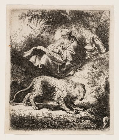 Szent Jeromos Reading alkotó: Rembrandt van Rijn