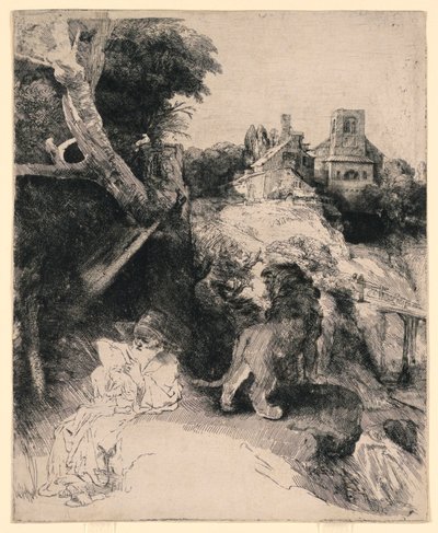 St. Jerome Reading in an Italian Landscape   1260773   hu       hungarian Successfully Translated  Original: Sophie Magdalene, Christian VIs dronning Translat: Sophie Magdalene, Christian VI