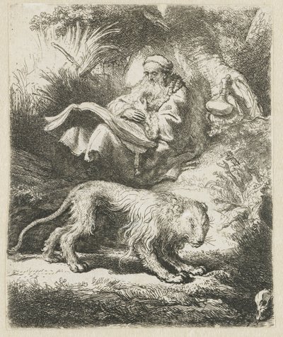 Szent Jeromos olvasás alkotó: Rembrandt van Rijn