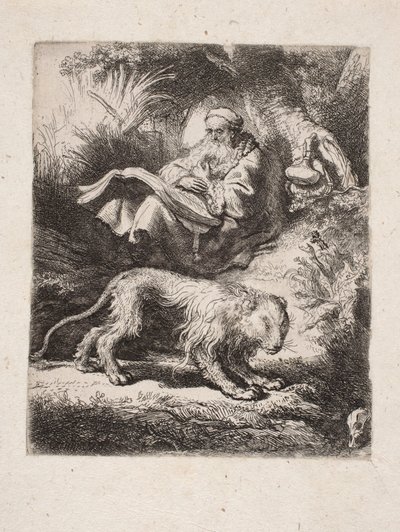 Olvasó Szent Jeromos alkotó: Rembrandt van Rijn