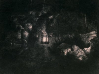 A pásztorok imádása alkotó: Rembrandt van Rijn