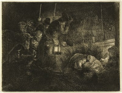 A Pásztorok imádata: Éjszakai darab alkotó: Rembrandt van Rijn
