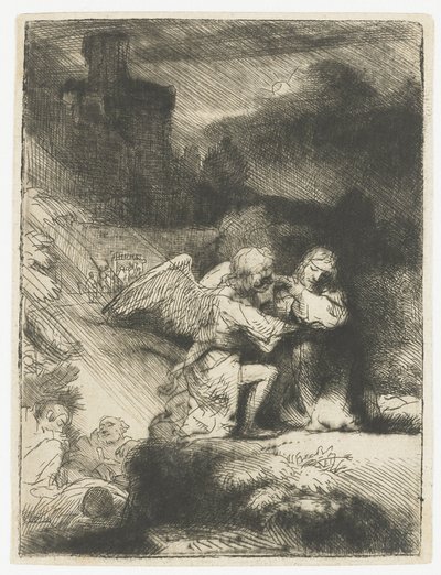 Az agónia a kertben A gyötrelem a kertben alkotó: Rembrandt van Rijn