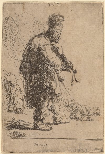 A vak hegedűs alkotó: Rembrandt van Rijn