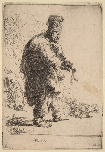 A vak hegedűs alkotó: Rembrandt van Rijn