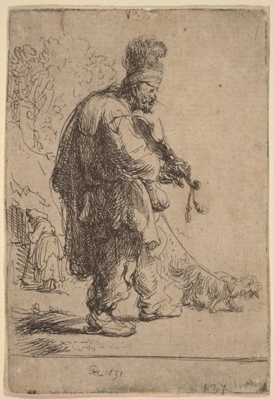 A vak hegedűs alkotó: Rembrandt van Rijn