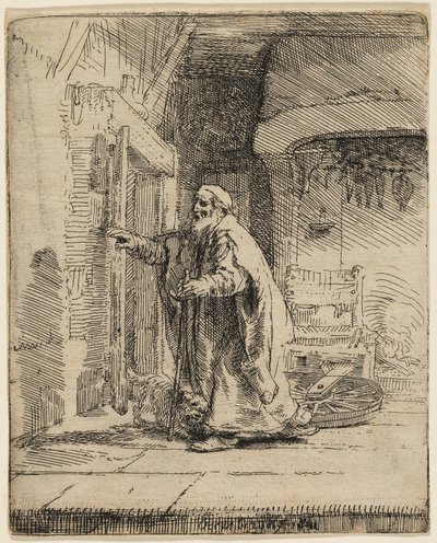 Tobit vaksága: A nagyobb tányér alkotó: Rembrandt van Rijn