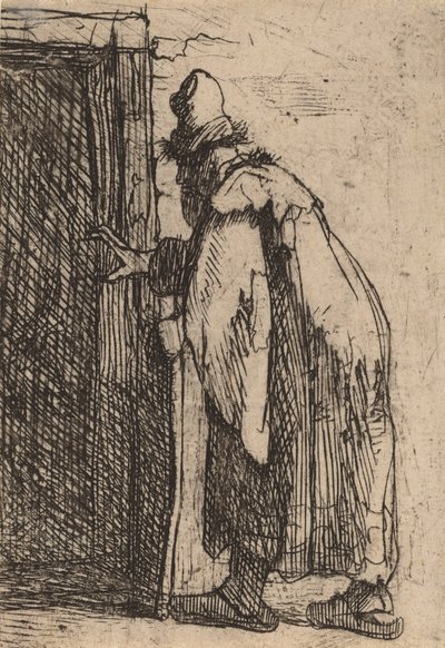 Tóbit vaksága: vázlat, c. 1629. alkotó: Rembrandt van Rijn