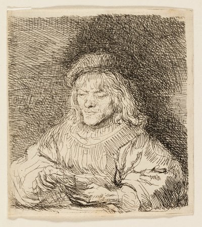 A kártyajátékos alkotó: Rembrandt van Rijn