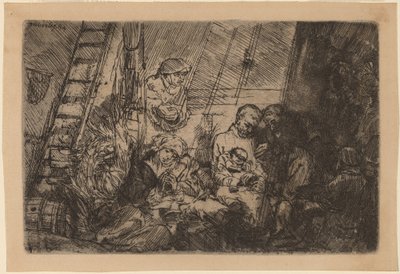 A körülmetélés az istállóban alkotó: Rembrandt van Rijn