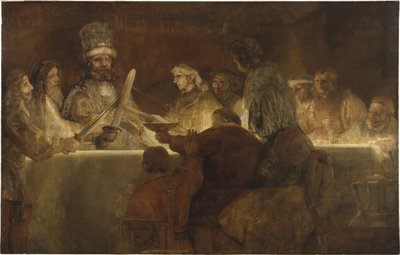A bataviak összeesküvése Claudius Civilis alatt, 1662 alkotó: Rembrandt van Rijn