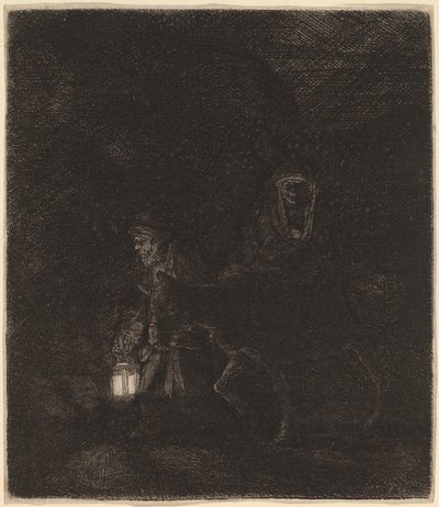 Repülés Egyiptomba alkotó: Rembrandt van Rijn