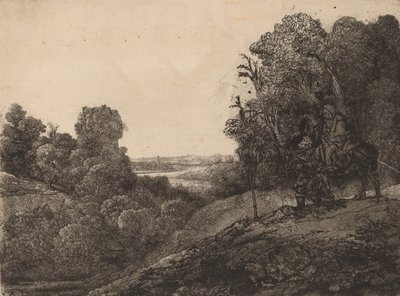 A repülés Egyiptomba: Altered from Seghers, c. 1653. alkotó: Rembrandt van Rijn