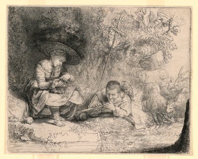 A fuvolajátékos alkotó: Rembrandt van Rijn