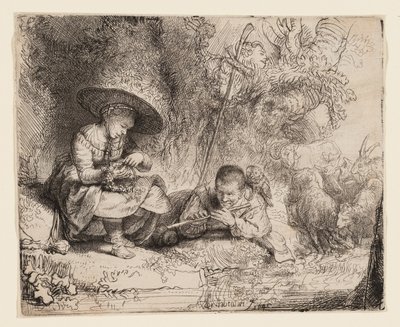 A fuvolajátékos alkotó: Rembrandt van Rijn