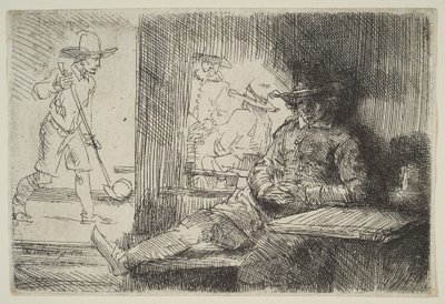 A golfjátékos, 1654. alkotó: Rembrandt van Rijn