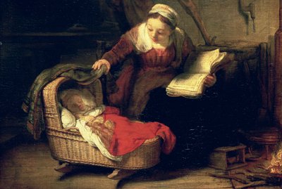 A Szent Család, 1645 körül (38052 részlet) alkotó: Rembrandt van Rijn