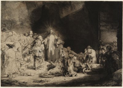A száz guldenes metszet alkotó: Rembrandt van Rijn